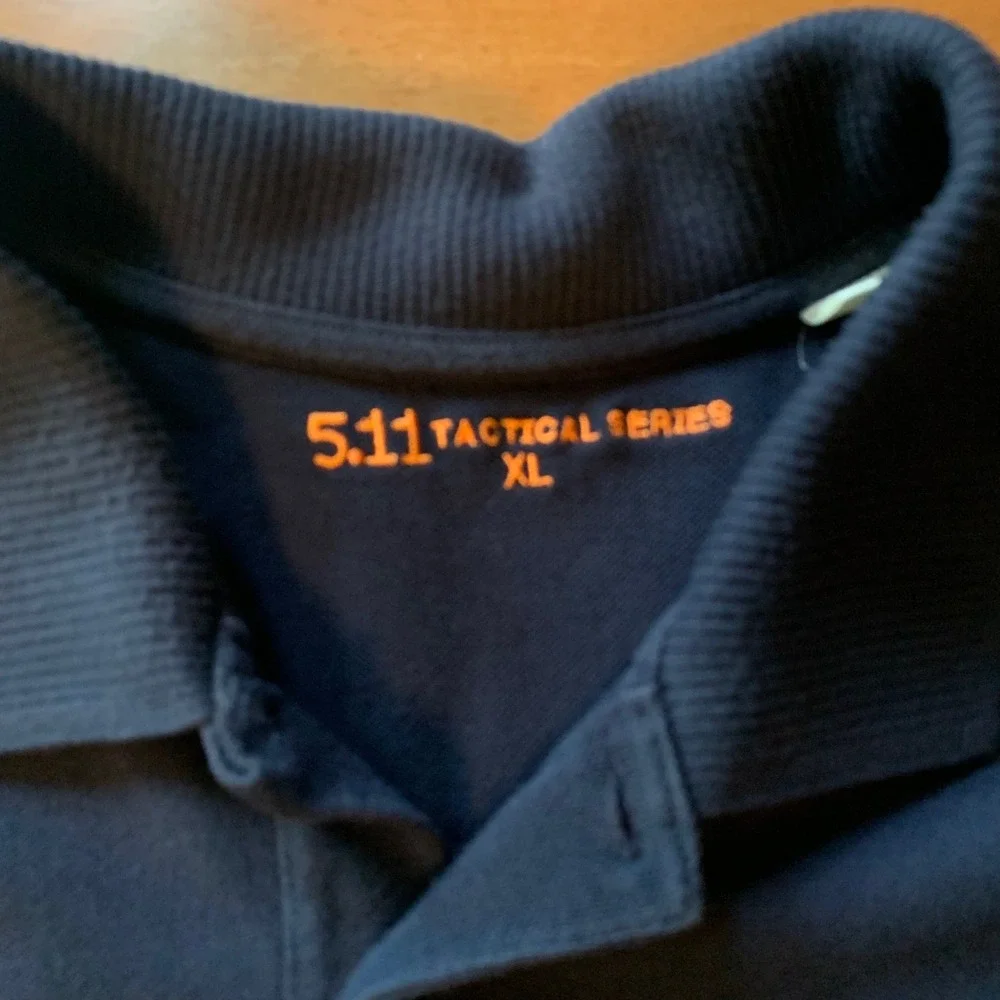 5.11 Tactical Professional Polo‎ Shirt Mens XL Navy Short Sleeve Cotton